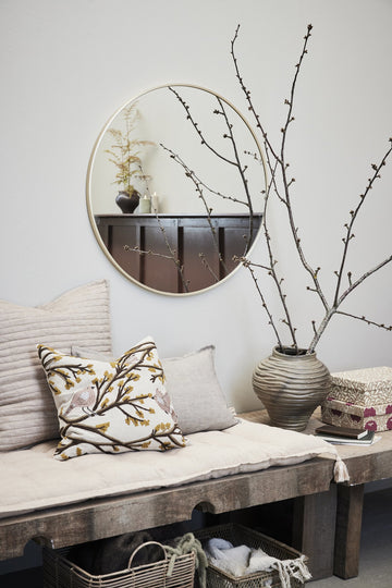 Elinia pudebetræk 50x50 cm. sand 100% bomuld