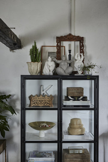 Ellivia guldskål på marmorfod ø31 cm. LENE BJERRE