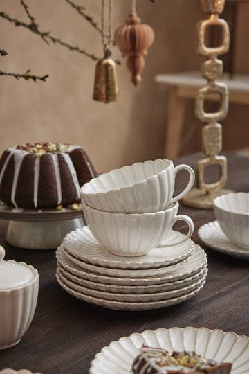 Camille kop/underkop 7 cm råhvid LENE BJERRE