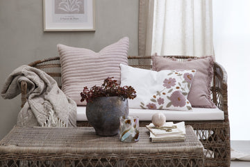 Isabelle plaid sand 170x130 LENE BJERRE