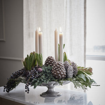 Philine fad W25 cm. antik sølv messing LENE BJERRE