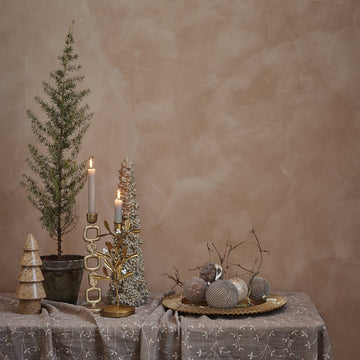 Elina dekoration brun, Marmor 10x10 H25 LENE BJERRE