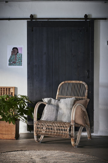 Ana pudebetræk 100% hør grå 50x50 cm LENE BJERRE