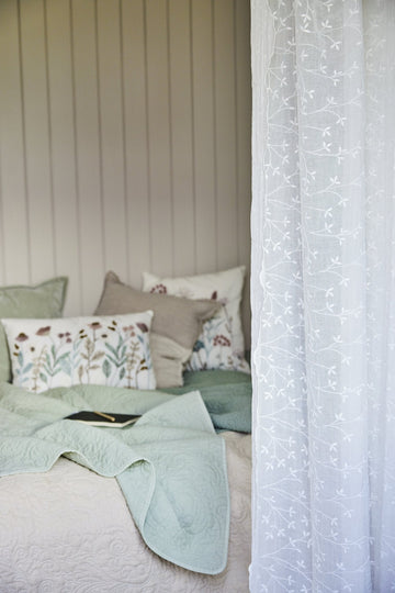 Isabelle plaid støvet grøn 170x130 LENE BJERRE