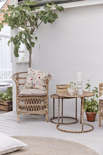 Ellia Marmor lysestage H23 cm. hvid Lene Bjerre Design DK