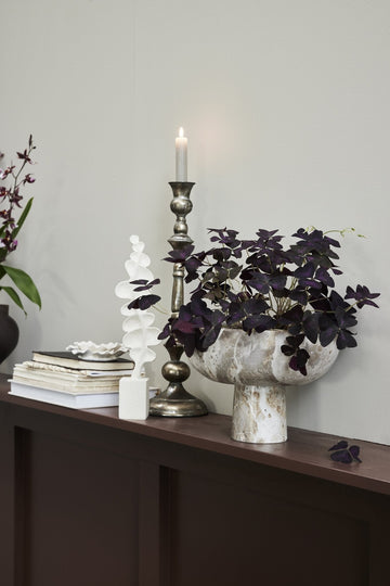 Ellia skål 25x25 cm. sand marmor LENE BJERRE