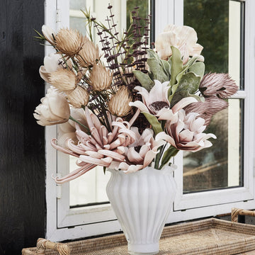 Happia stor dekorationsblomst grøn L87 LENE BJERRE