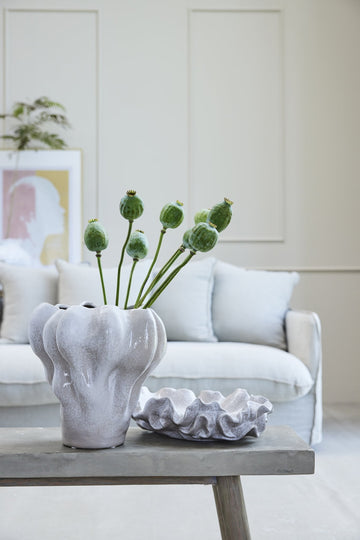 Helene vase hvid keramik H9 cm LENE BJERRE