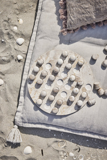 Massia pudebetræk bomuld brun 50x50 cm LENE BJERRE