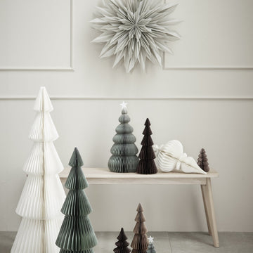 Poelle træ H25 cm. brun papir Lene Bjerre Design DK