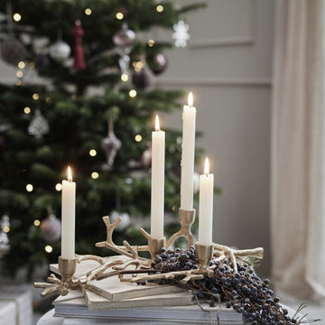 Marline adventsstage 46 cm. lys guld jern Lene Bjerre Design DK