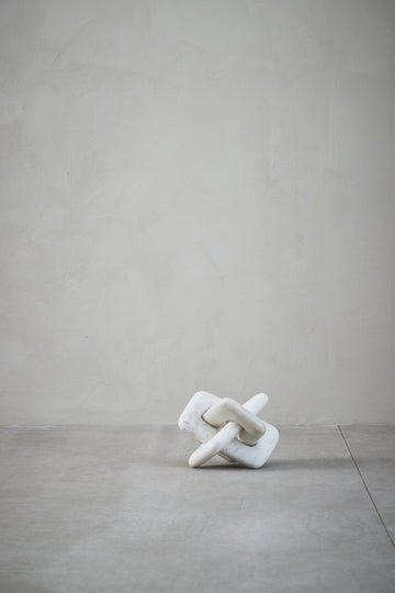 Ellia marmor dekoration H15 cm. hvid Lene Bjerre Design DK