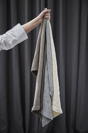 Caia viskestykke 37x50 cm. taupe LENE BJERRE