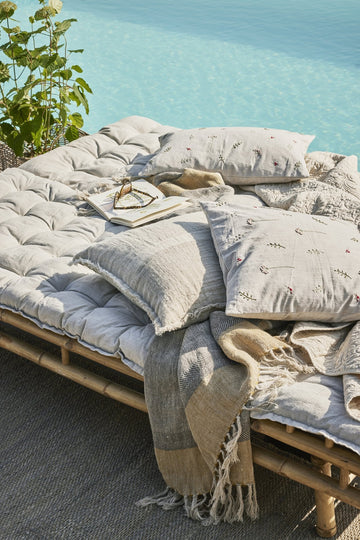 Felinne pudebetræk sand 50x50 LENE BJERRE