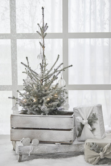 Navina julekugle 12 cm hvid Lene Bjerre Design DK