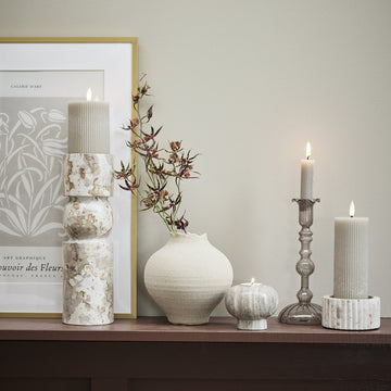 Lillia LED bloklys H10 cm. sand LENE BJERRE