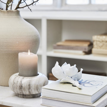 Lillia LED bloklys H10 cm. grå LENE BJERRE