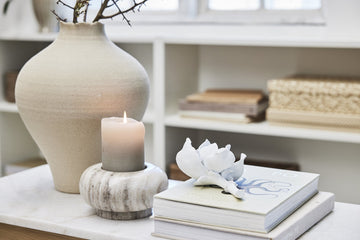 Hesille vase H32 cm. sand keramik LENE BJERRE