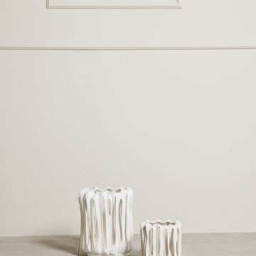 Marlille lanterne hvid keramik H27,8 cm LENE BJERRE