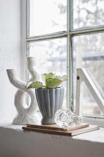 Hilde lanterne hvid keramik H39 cm LENE BJERRE