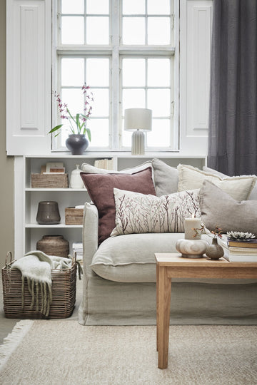 Efina pudebetræk 60x40 cm. sand 100% hør LENE BJERRE