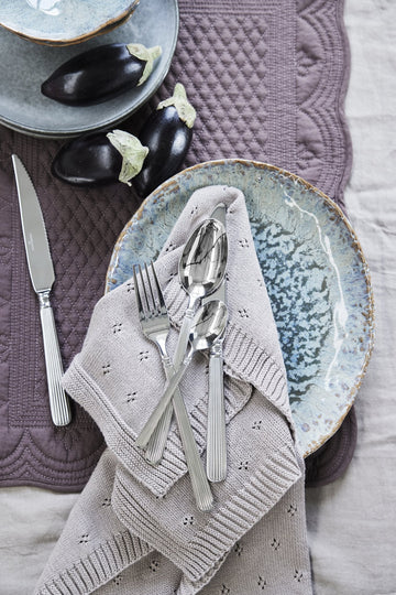 Delia steakknive 4-pak 27 cm. sølv LENE BJERRE