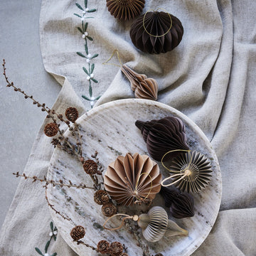 Poelle ophæng H10 cm. lysebrun papir Lene Bjerre Design DK