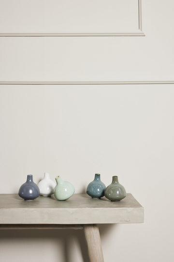 Helene vase mørkegrøn keramik H9 cm LENE BJERRE