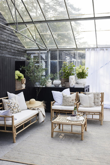 Ana pudebetræk 100% hør sand 50x50 cm LENE BJERRE