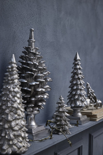 Gracie dekorationstræ sølv H34 cm LENE BJERRE