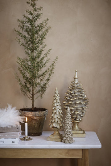 Gracie dekorationstræ lys guld H30,5 cm LENE BJERRE