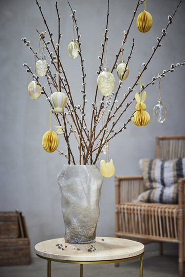 Deifilia ophæng kanin i luftballon keramik H11 cm gul LENE BJERRE