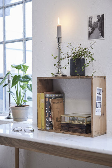 Laura opbevarings æske guld 17,5x13 H4,5 LENE BJERRE