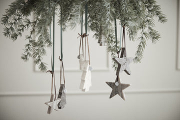 Elina marmor juletræspynt H10 cm. brun Lene Bjerre Design DK