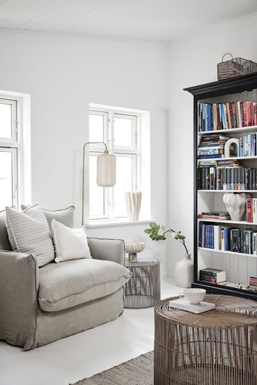 Ellia skål 25x25 cm. sand marmor LENE BJERRE