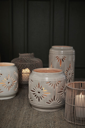 Hilde lanterne sand keramik H25 cm LENE BJERRE