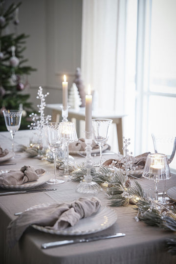 Asteria fyrfadsstage H18 cm. transparent glas LENE BJERRE