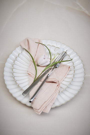 Angela mundserviet lys rosa 45x45 LENE BJERRE