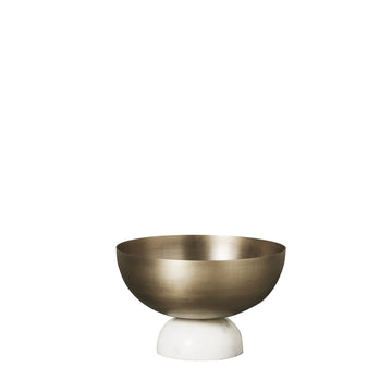 Marmilla dekorationsskål H17 cm. lys guld Lene Bjerre Design DK