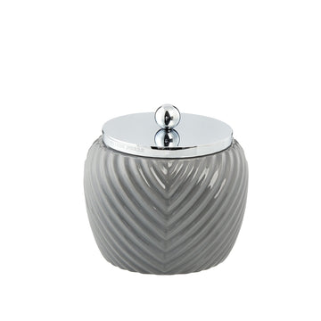 Milda krukke H12 cm. grå Lene Bjerre Design DK