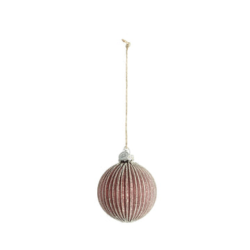 Norille Julekugle H9 cm. rød LENE BJERRE