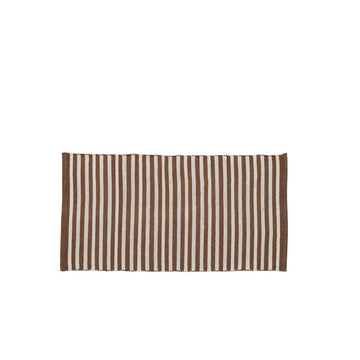 Strivie tæppe 140x70 cm  stribet gyldenbrun Lene Bjerre Design DK