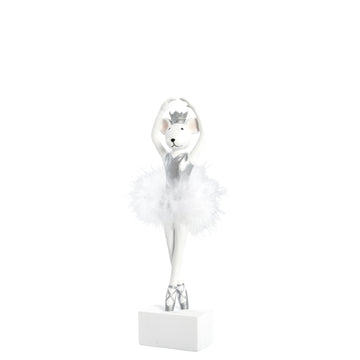 Salinna ballerinamus 25,5 cm hvid Lene Bjerre Design DK