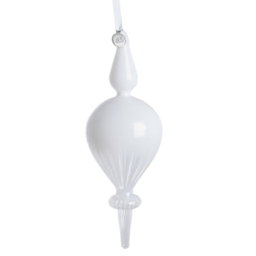 Glossia dekoration hvid, Glas 7,5x7,5 H21,5 LENE BJERRE