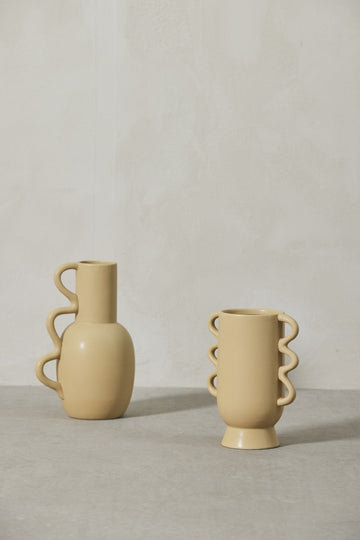 Suselle vase H20,3 cm. gul Lene Bjerre Design DK