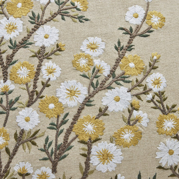 Ruth broderet pude med blomster 50x50 Lene Bjerre Design DK