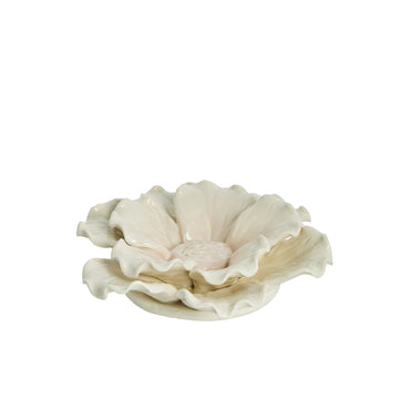 Floria vægvægdekoration råhvid Ø13,3 cm Lene Bjerre Design DK