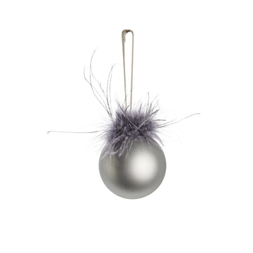 Noria Julekugle H9 cm. grå Lene Bjerre Design DK