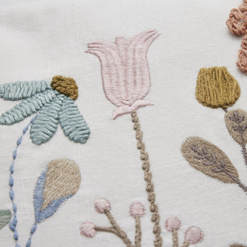 Inia pude råhvid 60x40 blomster Lene Bjerre Design DK