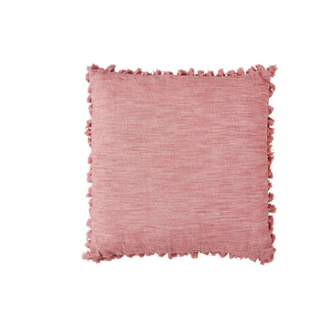 Oville pude 50x50 cm. mørk koral m. kvaster Lene Bjerre Design DK